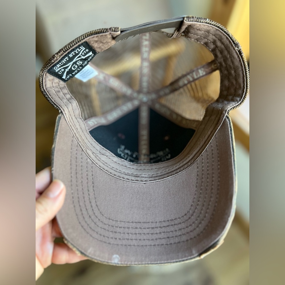 Grunt Style Camo Trucker Hat — Snapback Hunting Tactical Cap - Picture 3 of 5